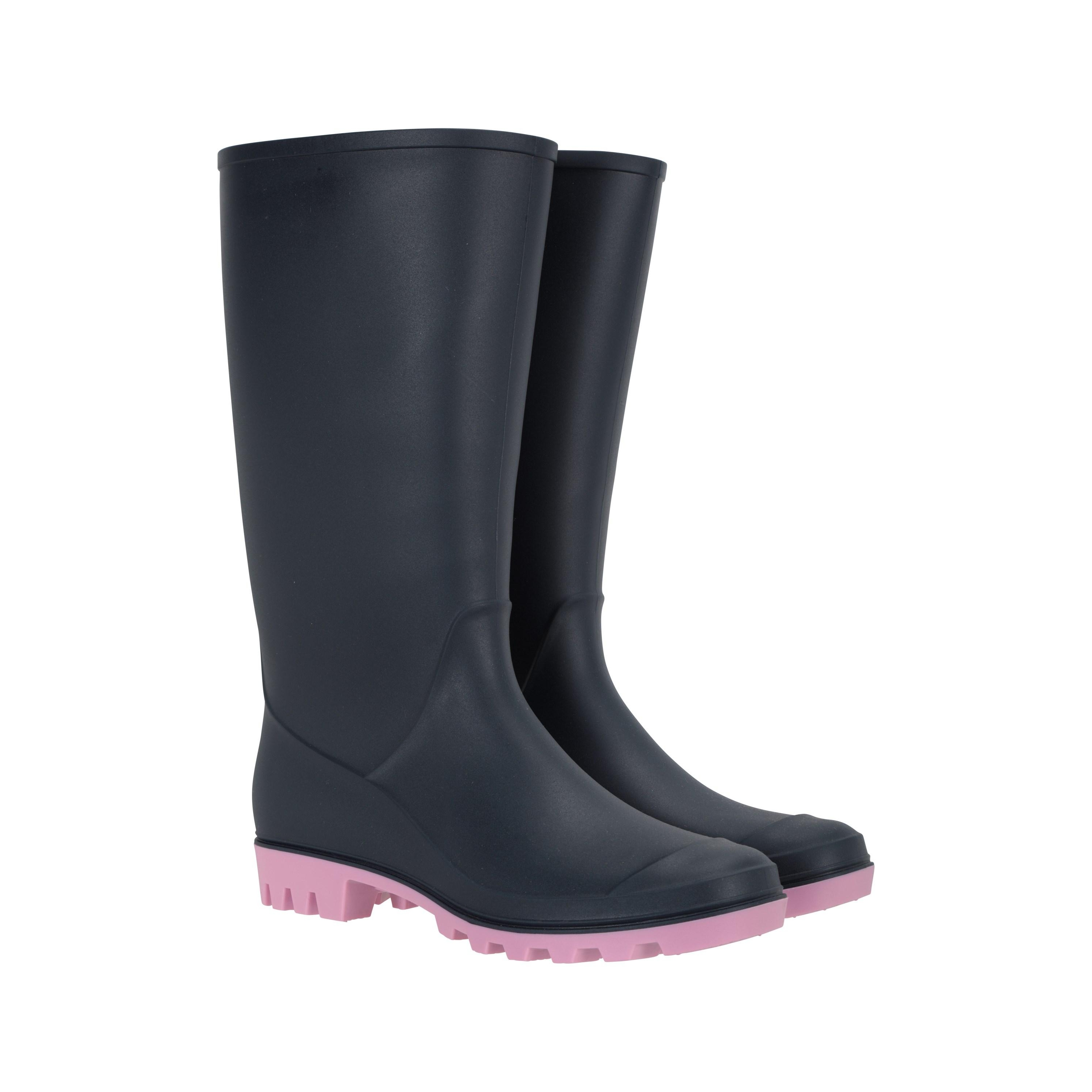 HISEA Damen Gummistiefel Halblang - Wasserdichte Regenstiefel Mit Rutschfester Sohle