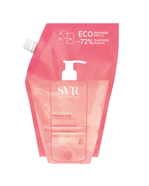 SVR Topialyse 1000ml Beruhigendes Reinigungs-Gel Nachfüllpack für empfindliche Haut