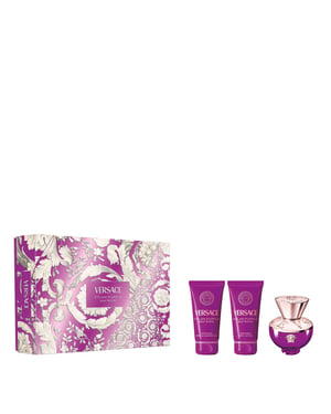 Versace Dylan Purple Eau de Parfum 50ml Geschenkeset mit Duschgel & Körperlotion