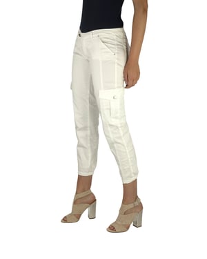 Lange Hose mit schmalem Schnitt und elastischen Säumen 70DBF0646-R216 woman