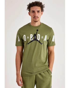 Nike Air Jordan Stretch-T-Shirt in Olive