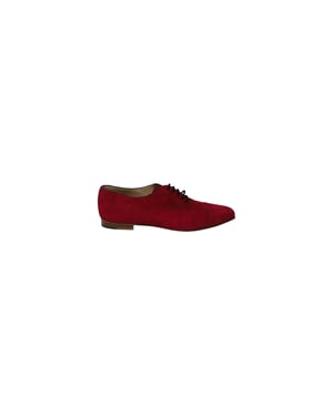 Manolo Blahnik Witney Brogues aus pinkem Wildleder
