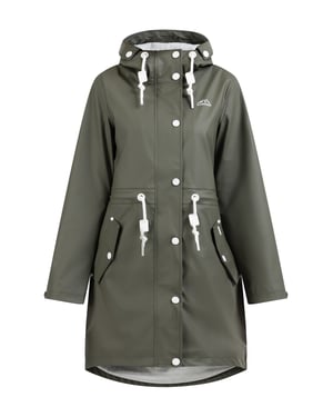 ICEBOUND Regenmantel Damen Oliv