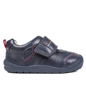 Start-Rite First Zak Leder Baby Schuhe - Marine