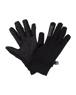 Regatta Childrens/Kids Grippy II Lightweight Handschuhe (Schwarz/Dunkelgrau)