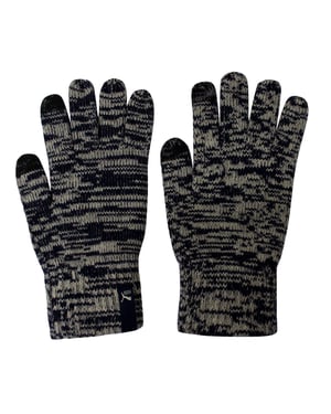 Puma Knit Blau-Graue Touchscreen-Unisex-Handschuhe