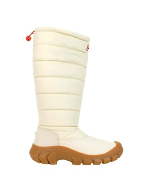 Hunter Interpid Tall Damen Schneestiefel in Weiß