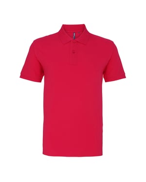Asquith & Fox Herren Polohemd mit kurzen Ärmeln (Hot Pink)