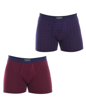 2er Pack Ocean Boxershorts, Modell A5398 für Herren. Komfort und Stil in atmungsaktivem Stoff.