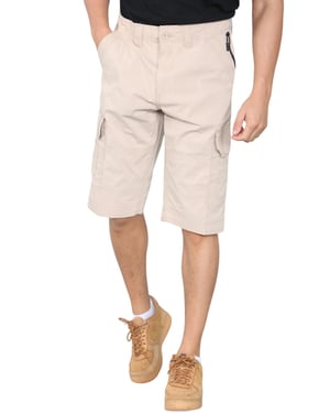 Schnell trocknende Herren-Cargo-Shorts mit mehreren Taschen in Sand