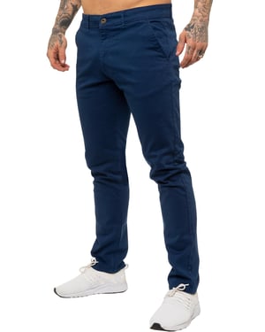 Enzo Herren Slim Fit Stretch Chinos