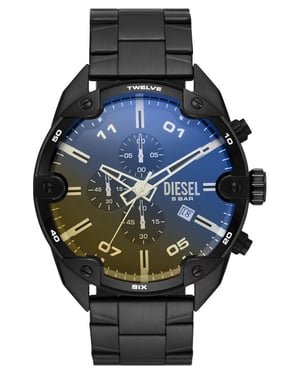 Diesel Spiked Schwarz Herren Armbanduhr DZ4609