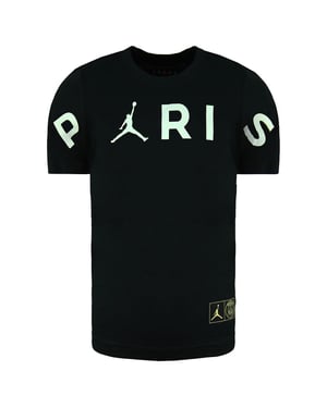 Nike Jordan x Paris Saint-Germain Header Kinder Schwarzes T-Shirt