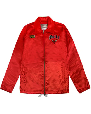Mitchell & Ness Chicago Bulls NBA Old English Faded Satinjacke