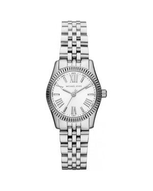Michael Kors - Petite Lexington Damenarmbanduhr mit silbernem Zifferblatt
