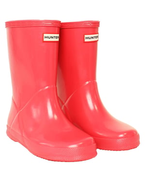 Hunter Gloss Kinder-Gummistiefel in Rosa
