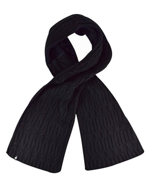 Luxus-Fleece-Winterschal für Damen | Wärmehalter | Thermo-Modeschal für Damen, Schwarz