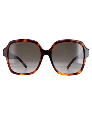Jimmy Choo Square Damen Dunkel Havanna Braun Farbverlauf Rella/G/S