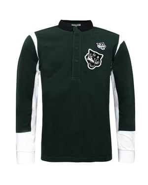 Asics Onitsuka Tiger Mens Green/White Polo -Hemd