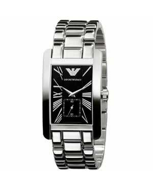 Emporio Armani AR0156 Klassisch Schwarz Rechteck Herrenuhr