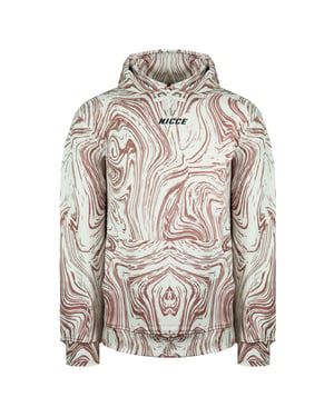 Nicce Logo Pullover Langarm Herren weiß rosa Aschenhukfeuchtigkeit 211 1 02 02 0338