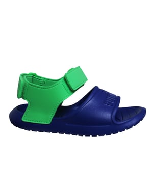 Puma Divecat V2 ISTEX Doppelgurt Blaugrüne Kinder Sandalen 369546 02