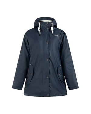 ICEBOUND Regenjacke mit Teddyfutter Damen Marine