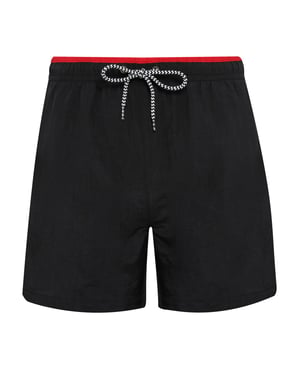 Asquith & Fox Herren-Badeshorts (Schwarz/Rot)