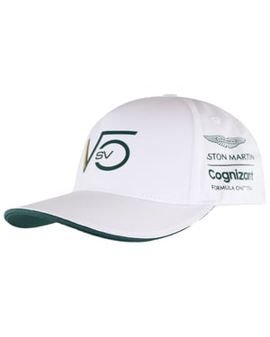 Offizielle Aston Martin Cognizant F1-Kappe für Herren, weiß
