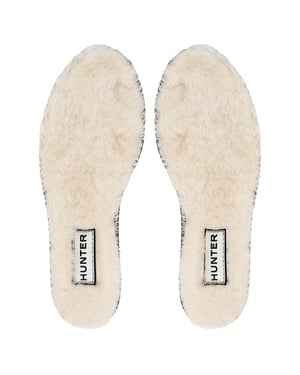 Hunter Insulated Shearling Beige Einlegesohlen-Schuhe für Kinder