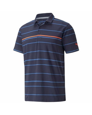 PUMA MATTR Kurzarm Collared Border Line Herren Golf Polo -Hemd 532976 03