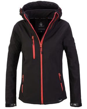 Rock Creek Jacke Schwarz meliert