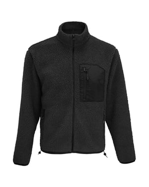 SOLS Unisex Erwachsene Fury Sherpa Fleece Jacke (Carbon/Grau/Schwarz)