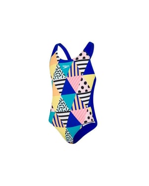Speedo Dazzlebloc Splashback Multicolored Juniors Badeanzug