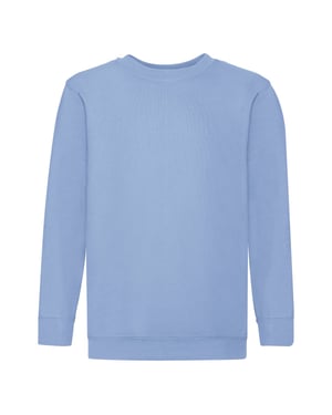 Fruit of the Loom - "Premium" Sweatshirt für Kinder angesetzte Ärmel (Himmelblau)