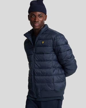 Lyle & Scott � Wattierte Jacke mit Stehkragen, Marineblau