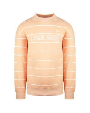 Puma x Michael Lau Long Sleeve Crew Neck Peach Herren Grafik Sweatshirt 530359 26