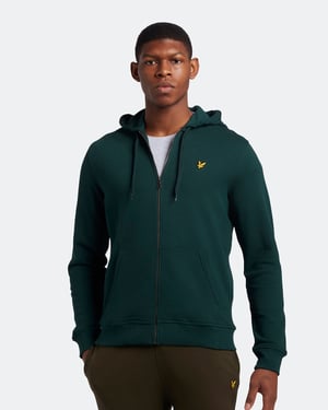 Lyle & Scott Kapuzenpullover mit Reißverschluss in Grün