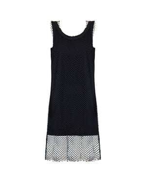 Armani Exchange Netted Womens Black Kleid