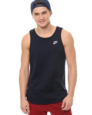 Nike Herren Athletic Gym Casual Vest Tank Top in Marine