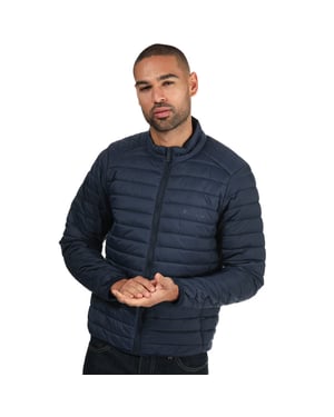 Ben Sherman Leichtgewichtige gepolsterte Trichterhalsjacke für Herren in Navy