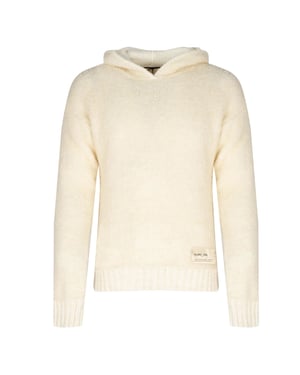 Takeshy Kurosawa Pullover Boucle Herren cremig