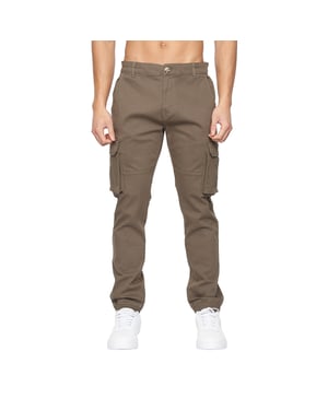 Crosshatch - "Frentons" Cargo-Hose für Herren (Khaki)