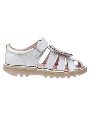 Kickers Faeries Kinder weiße Sandalen