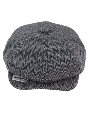 Herren Peaky Blinders Tweedhut mit Rasierklinge