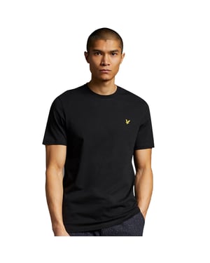 Lyle & Scott Einfarbiges T-Shirt in Schwarz