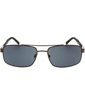 Tommy Hiliger Sonnenbrille mit grauen Glasern und dunklem Rutheniumschwarz