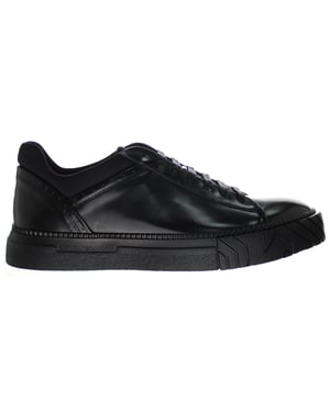 Emporio Armani Womens Black Trainer