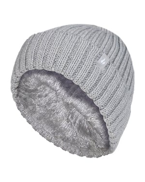 Wärmehalter - Wintermützen- und Handschuhset für Mädchen aus geripptem Material