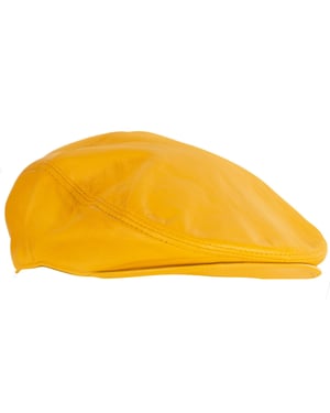 Peaky Blinders Newsboy-Flachhut aus Leder für Herren